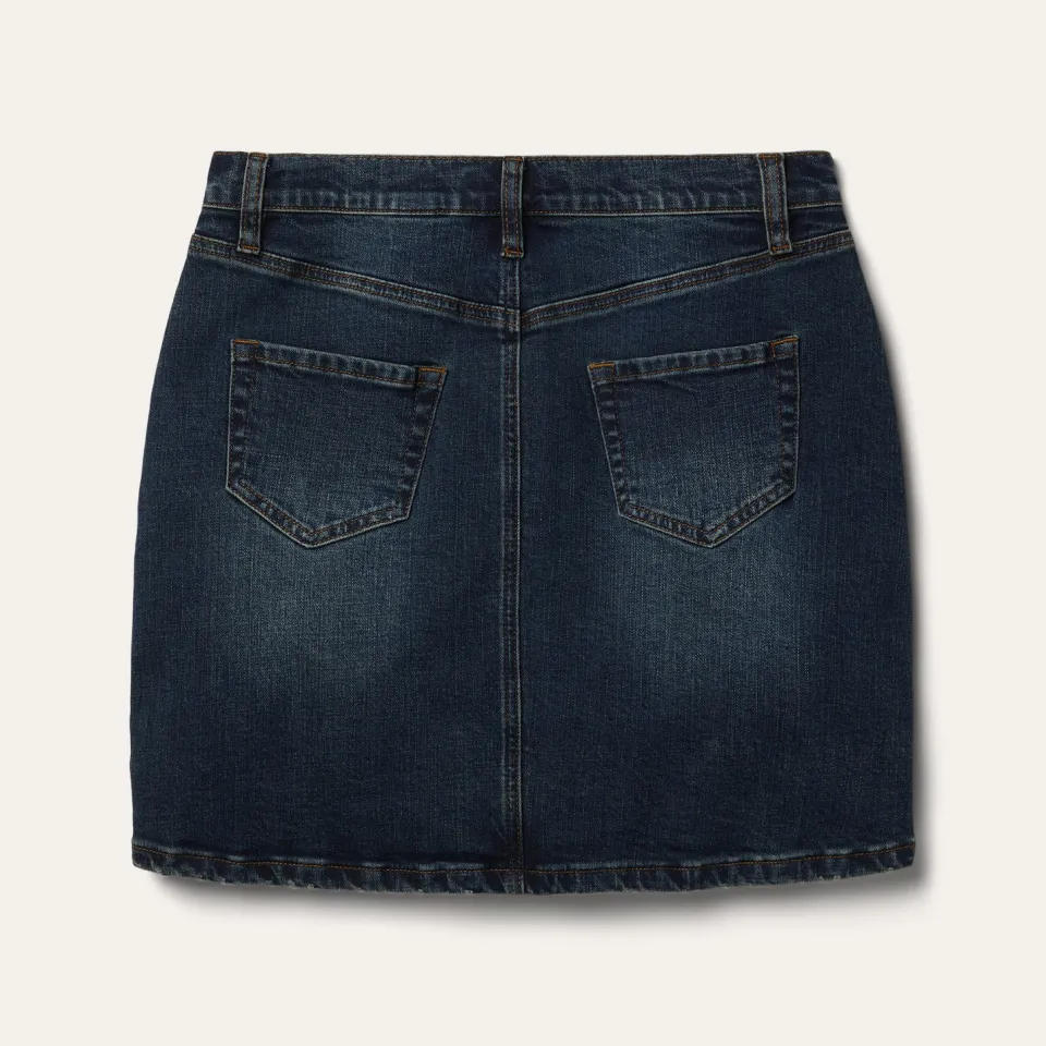 Stetson Stretch Denim 5-Pocket Skirt Blue Clearance