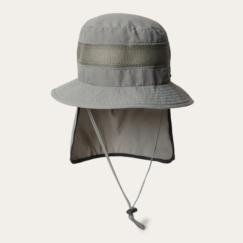 Stetson Switchback 'No Fly Zone' Mesh Bucket Hat Willow Outlet