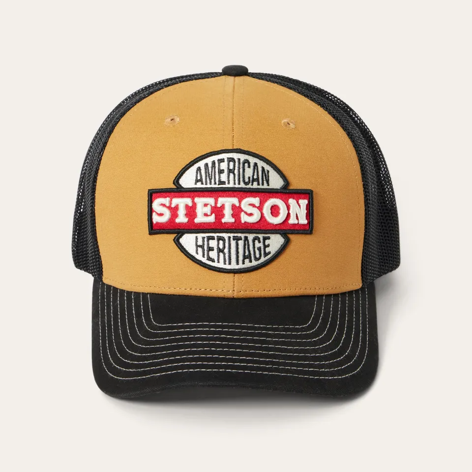 Stetson Americana Trucker Cap Tan Cheap