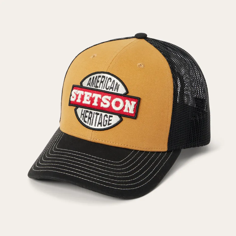 Stetson Americana Trucker Cap Tan Cheap