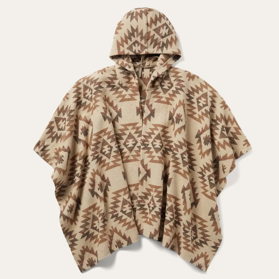 Stetson Tan Aztec Poncho Brown Shop