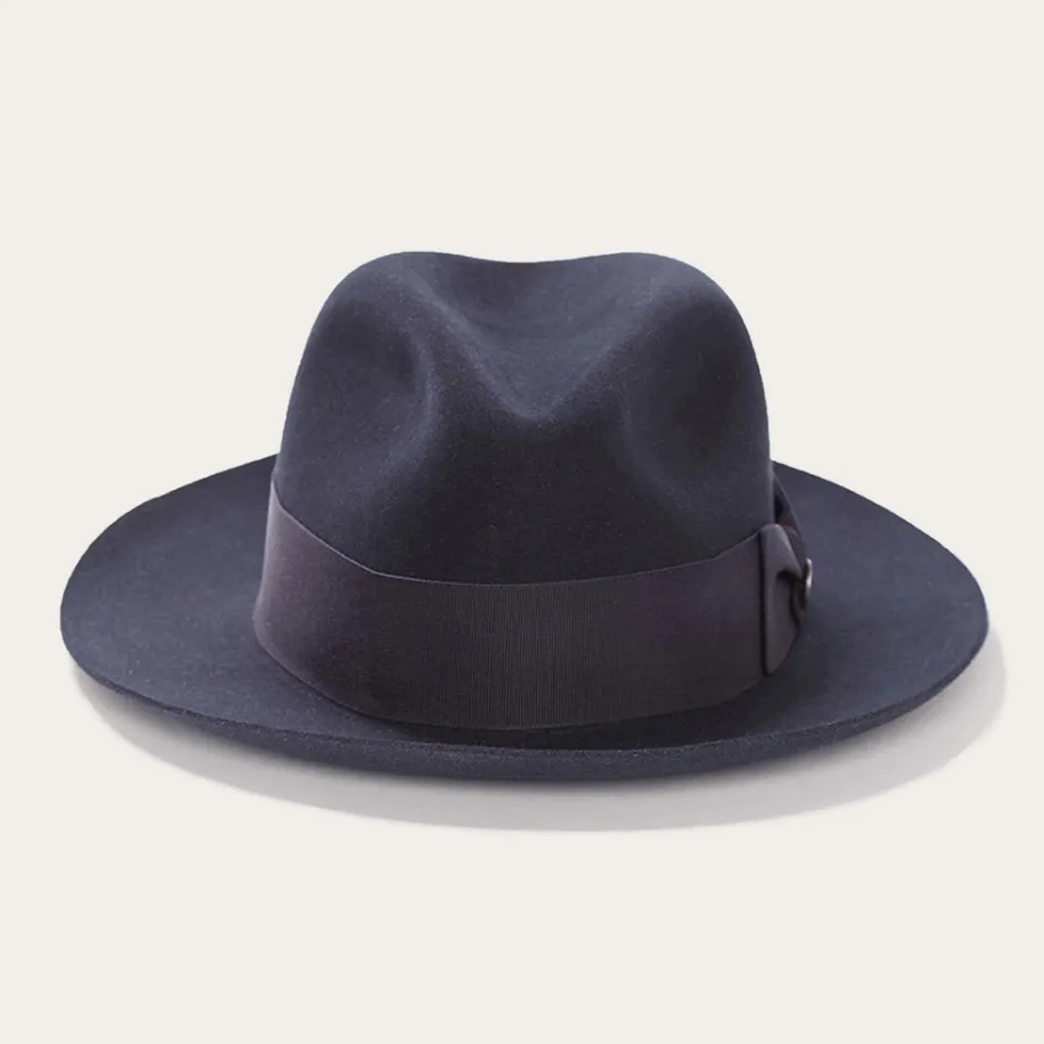 Stetson Temple Fedora Navy Cheap