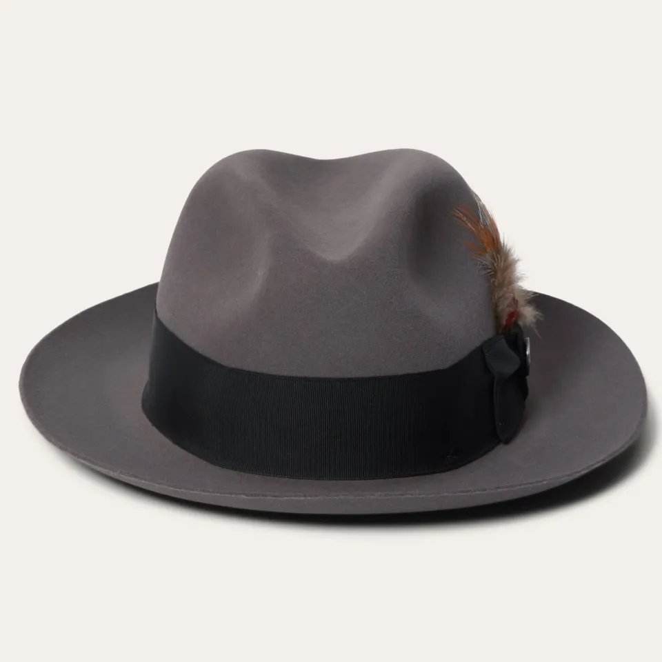 Stetson Temple Fedora Caribou Discount