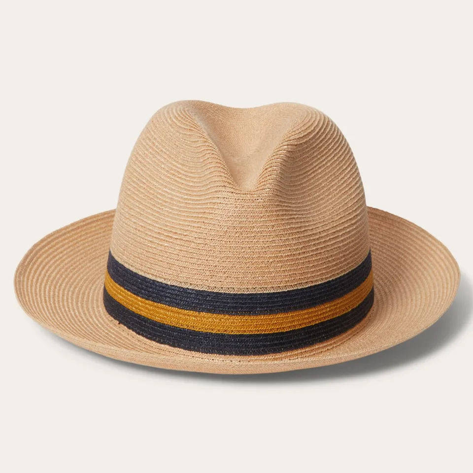 Stetson Triad Straw Fedora Mustard Store