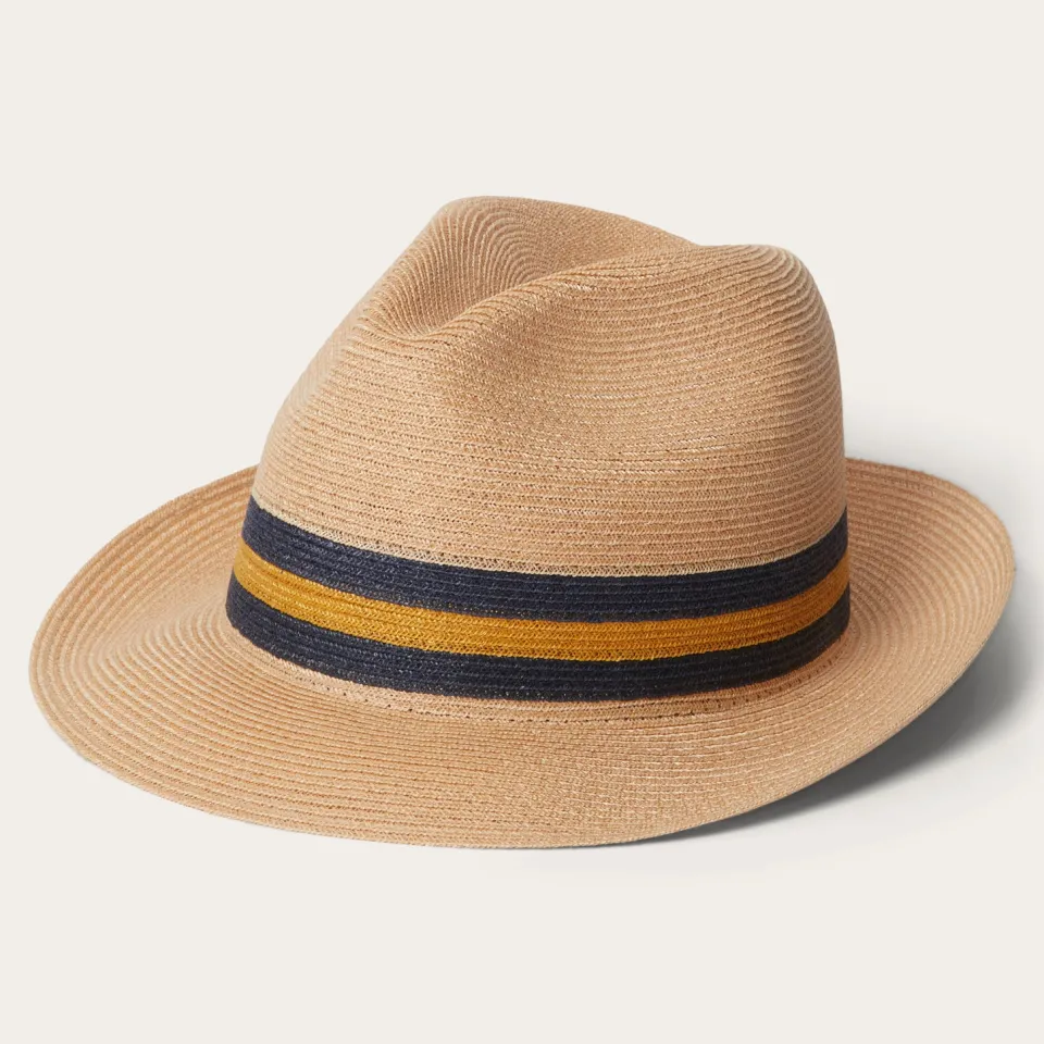 Stetson Triad Straw Fedora Mustard Store