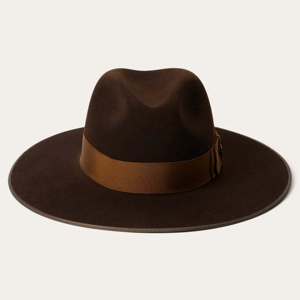 Stetson Tri-City Fedora Chocolate Clearance