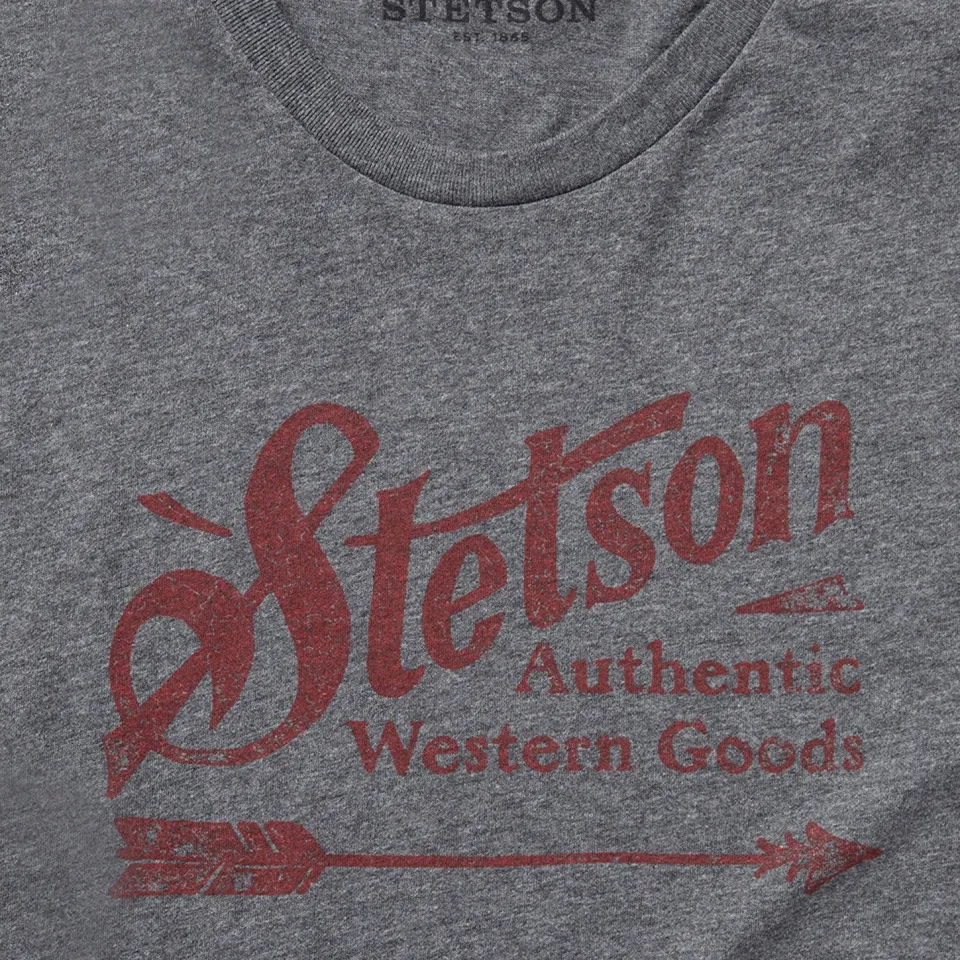 Stetson Vintage Arrow Graphic Tee Grey Best Sale