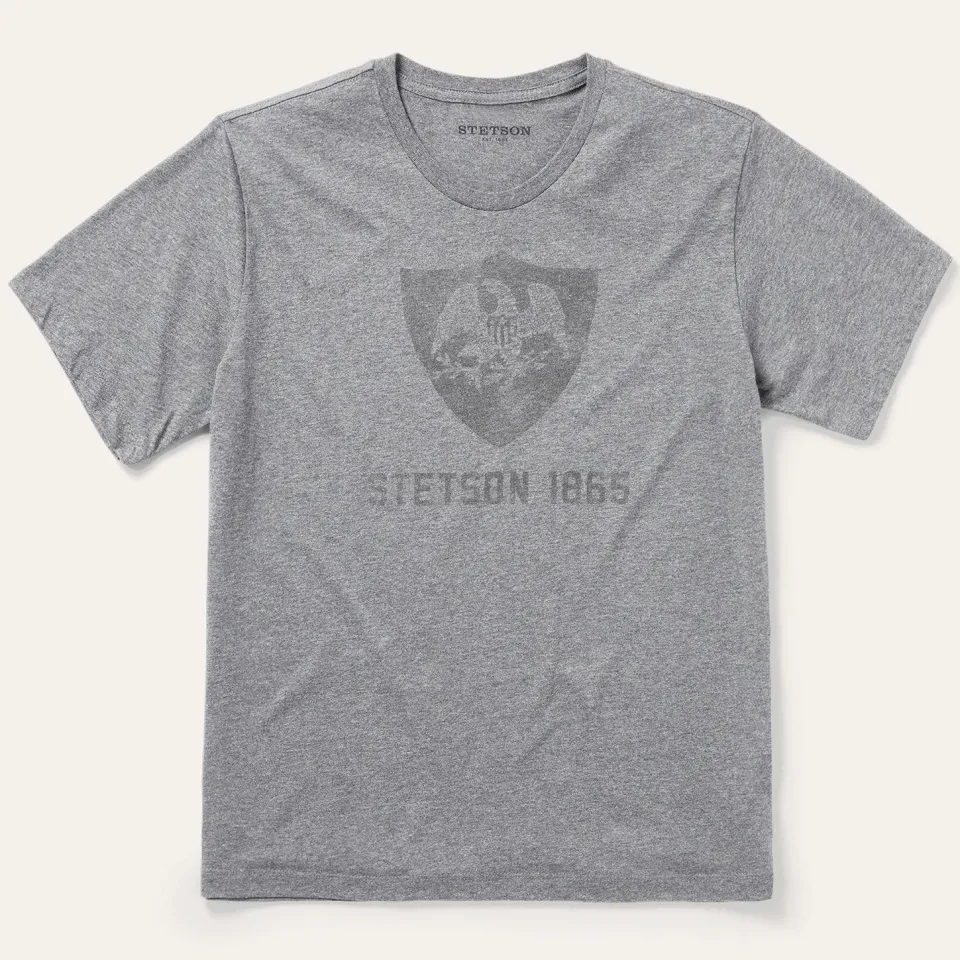 Stetson Vintage Eagle Graphic Tee Grey Shop