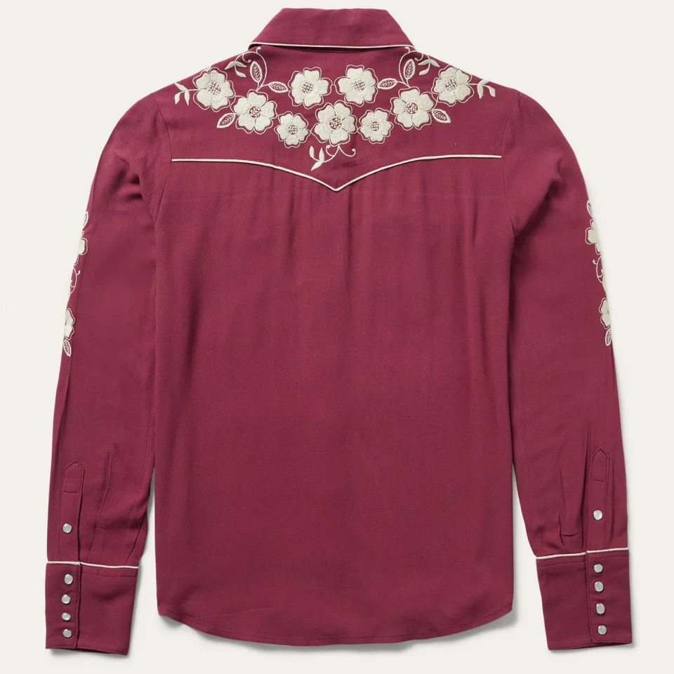 Stetson Classic Western Snap Blouse Wine Online