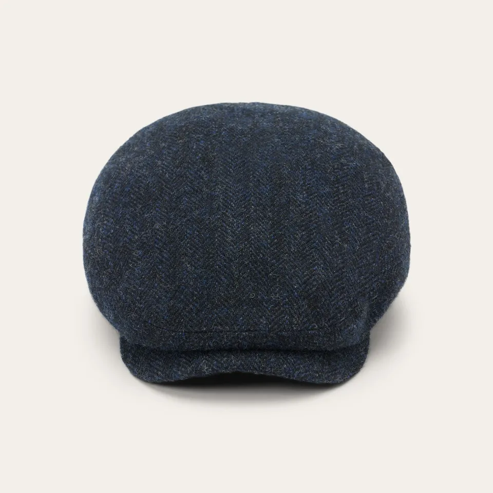 Stetson Wool Herringbone Driver Cap Dark Navy Herringbone Best